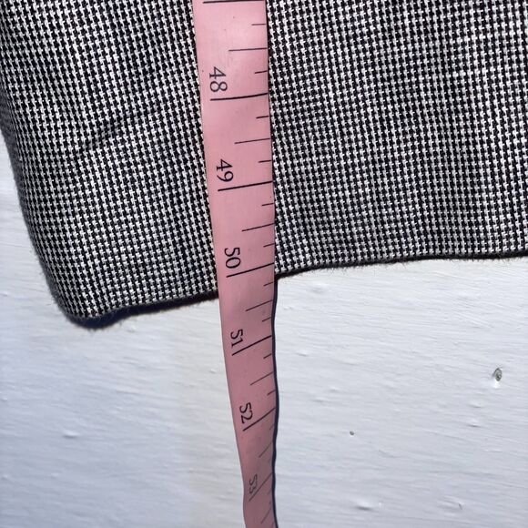 Vintage Irish Linen Check Shirt Dress Size 10 Y2K Button Front Belted Talbots - Picture 12 of 12